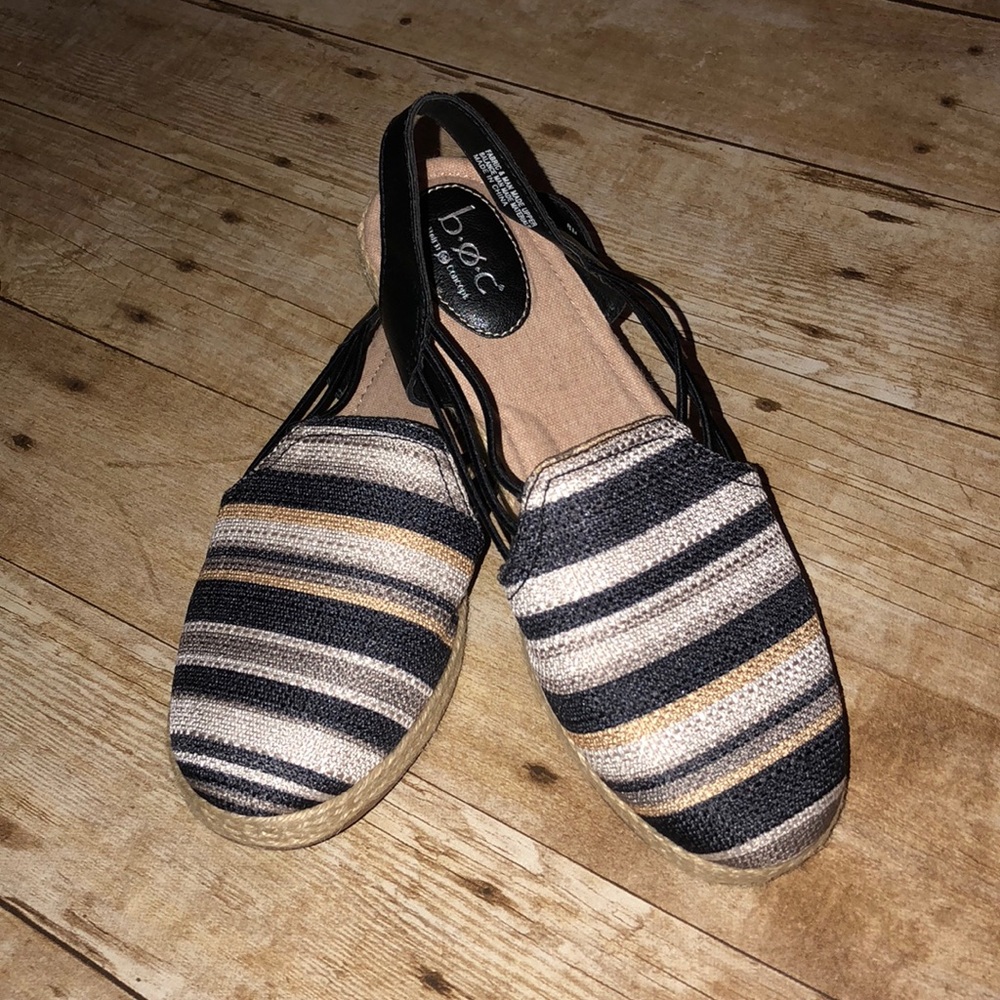 b.o.c Cynthia Espadrilles flats with elastic strap